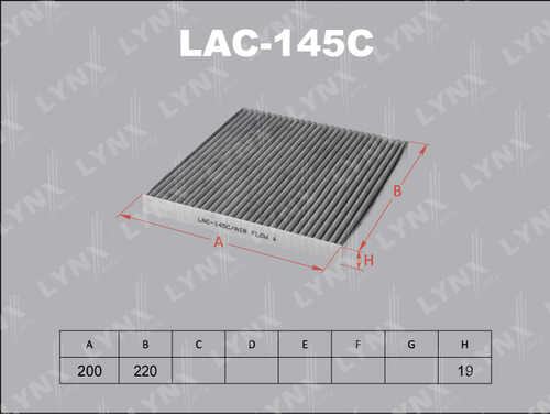 Салонный фильтр LYNXAUTO LAC-145C