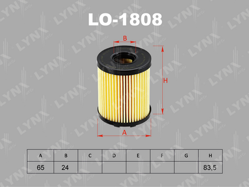 Масляный фильтр LYNXAUTO LO-1808