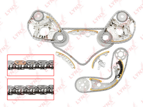 Цепь привода распредвала грм (комплект) LYNXAUTO TK-0126