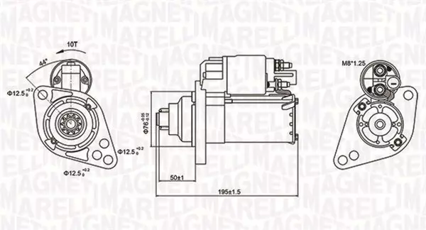 Стартер MAGNETI MARELLI 063721294010