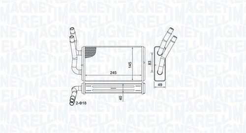 Br450 радиатор печки ford transit 2.2/2.4 tdci 06-