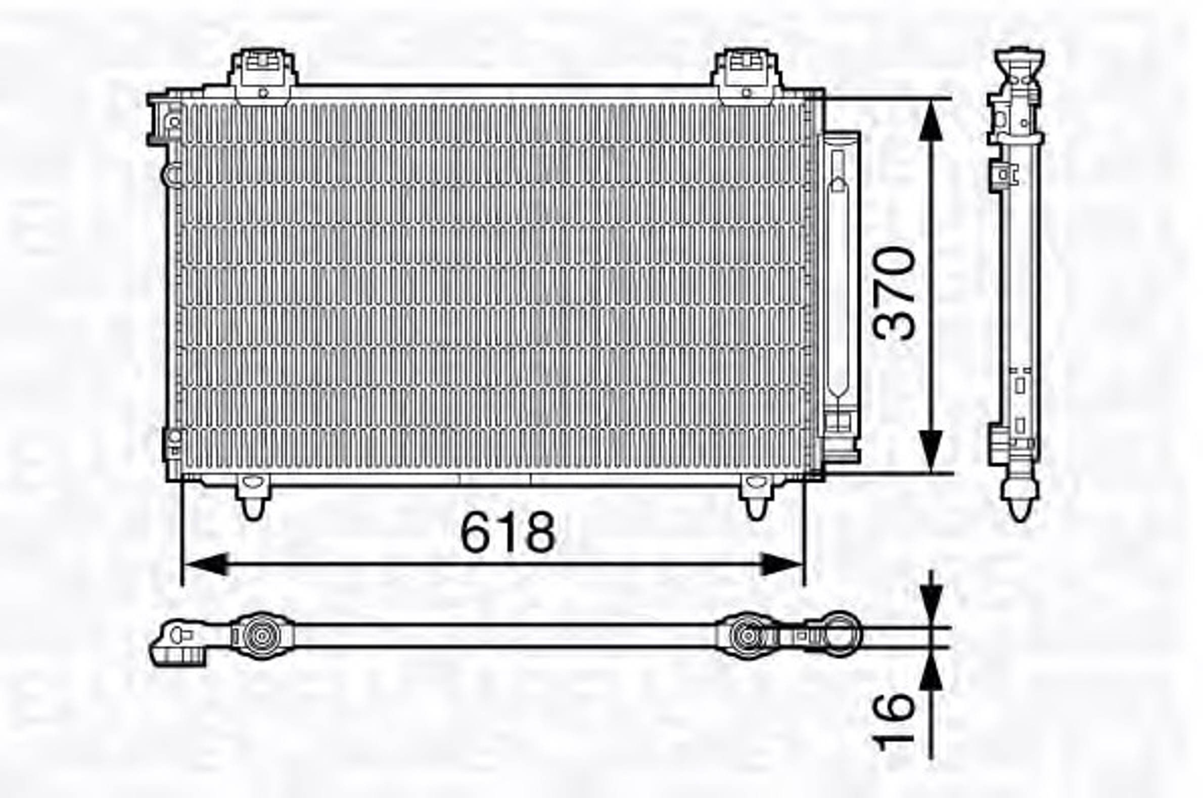 Радиатор кондиционера MAGNETI MARELLI 350203679000