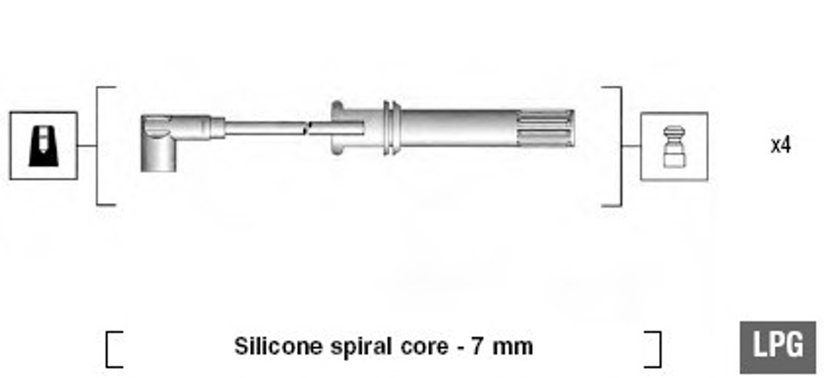 Комплект проводов зажигания MAGNETI MARELLI 941105160640