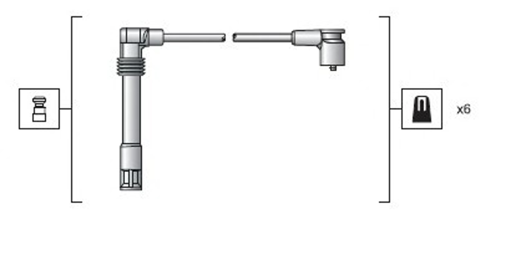 Комплект проводов зажигания MAGNETI MARELLI 941318111162
