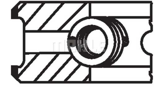 Кольца поршневые MAHLE/KNECHT 001 92 N0