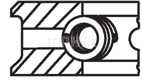 Поршневые кольца MAHLE/KNECHT 004 15 N0