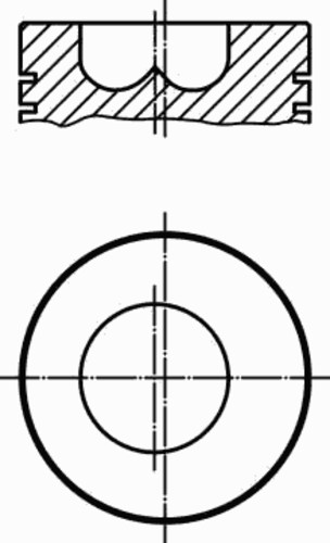 Поршень двс MAHLE/KNECHT 009 86 01