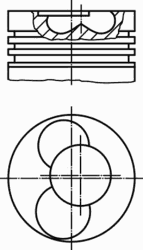 Поршень двс MAHLE/KNECHT 0308700