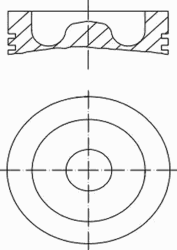 Поршень двигателя MAHLE/KNECHT 061 76 00