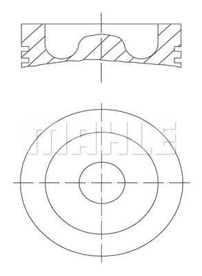 Поршень двс MAHLE/KNECHT 061 PI 00128 000