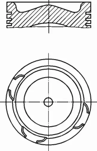 Поршень двигателя MAHLE/KNECHT 213 68 00