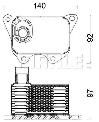 Радиатор масляный MAHLE/KNECHT CLC185000S