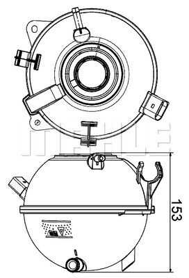 Бачок расширительный системы охлаждения MAHLE/KNECHT CRT19000S