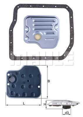 Комплект фильтра акпп MAHLE/KNECHT HX237D