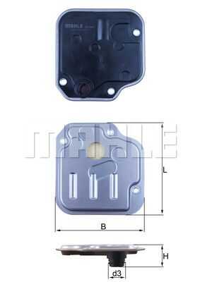 Фильтр масляный акпп MAHLE/KNECHT HX244