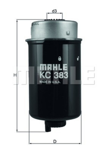 Фильтр топливный kc 383 z0044 MAHLE/KNECHT KC383