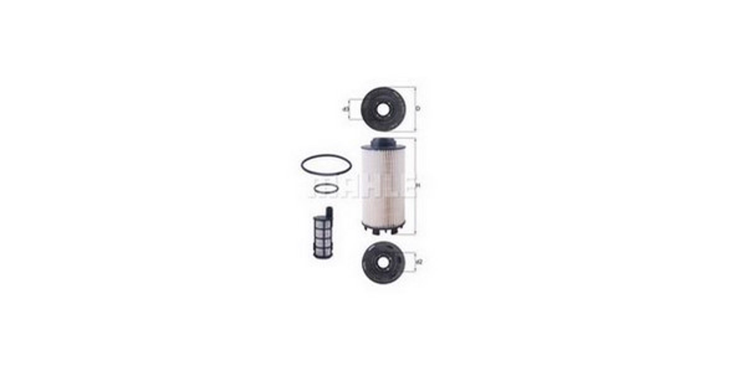 Фильтр топливный MAHLE/KNECHT KX403/1KIT