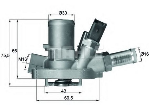 Термостат охлаждающей жидкости MAHLE/KNECHT TI14780