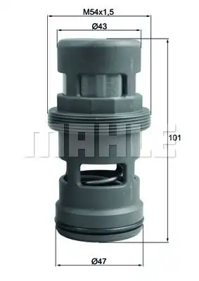 To 18 114 термостат масла (114 c) mercedes actros mp4 antos arocs om470.903/om470.906/om470.910 07 MAHLE/KNECHT TO 18 114