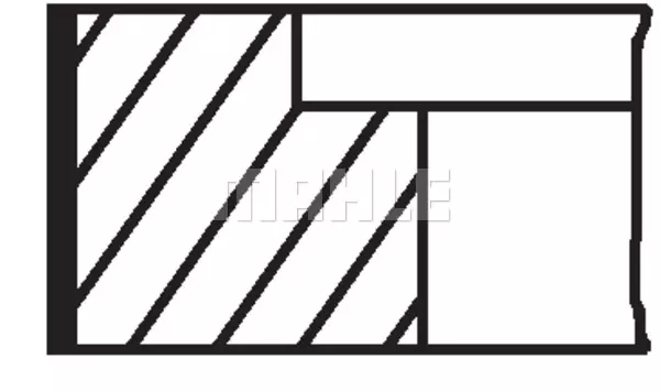 Комплект поршневых колец MAHLE/KNECHT 00401N0