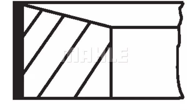 Комплект поршневых колец MAHLE/KNECHT 011RS001070N0
