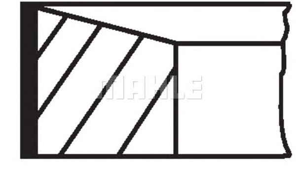 Комплект поршневых колец MAHLE/KNECHT 02207N3