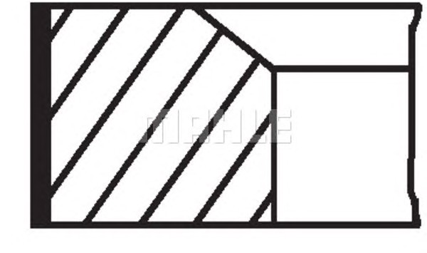 Комплект поршневых колец MAHLE/KNECHT 02226N0