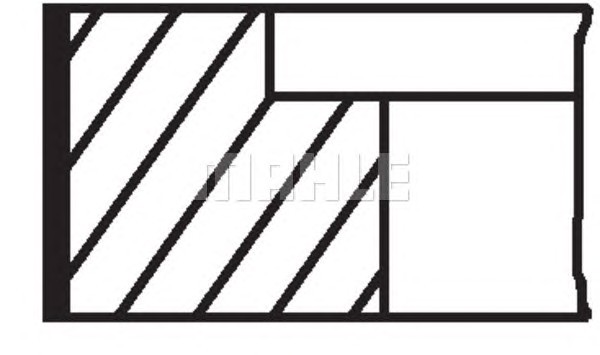 Комплект поршневых колец MAHLE/KNECHT 03048N2