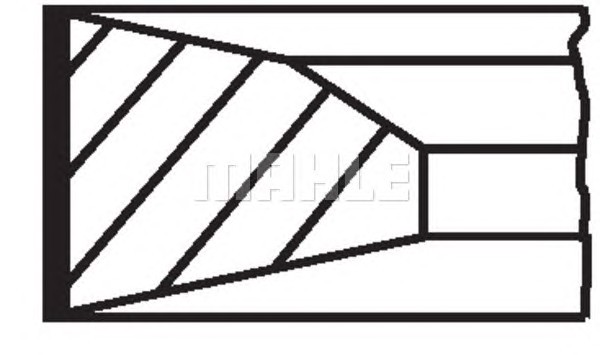 Комплект поршневых колец MAHLE/KNECHT 03906N0