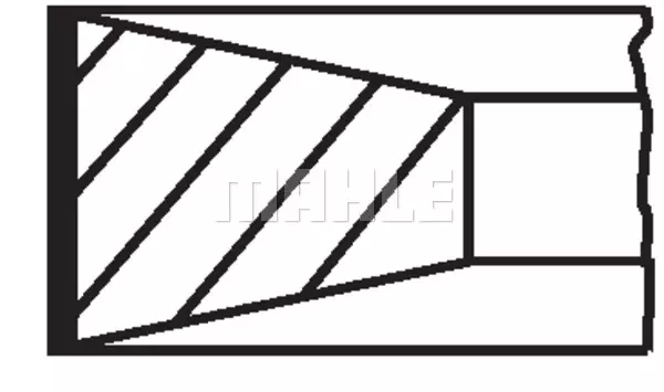 Комплект поршневых колец MAHLE/KNECHT 04005N0