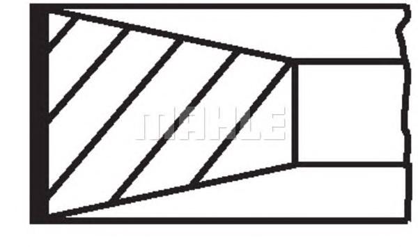 Комплект поршневых колец MAHLE/KNECHT 08169N1