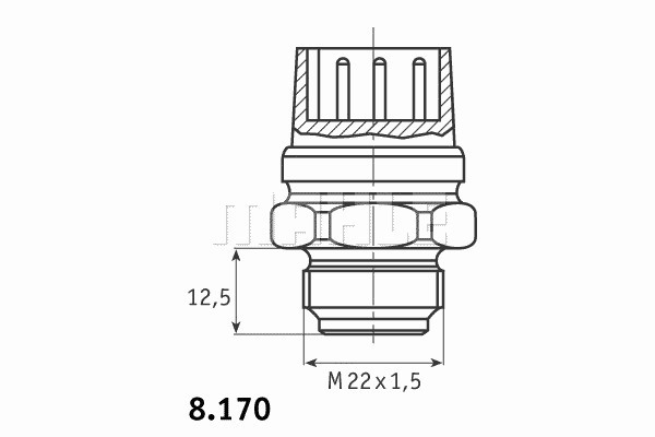 Переключатель температуры MAHLE/KNECHT TSW 31