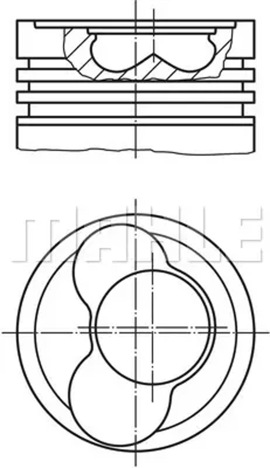 Поршень двс MAHLE/KNECHT 0306602