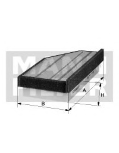 Воздушный фильтр мотоцикла MANN-FILTER C 2243/1