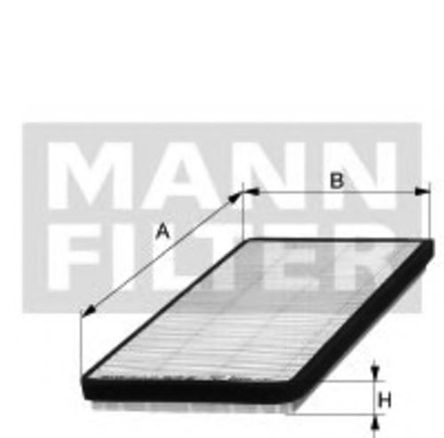Воздушный фильтр салона mann (без рамки) MANN-FILTER CU 3455