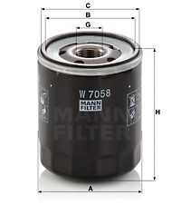 Масляный фильтр MANN-FILTER W7058