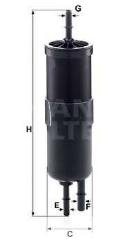 Топливный фильтр MANN-FILTER WK 6030