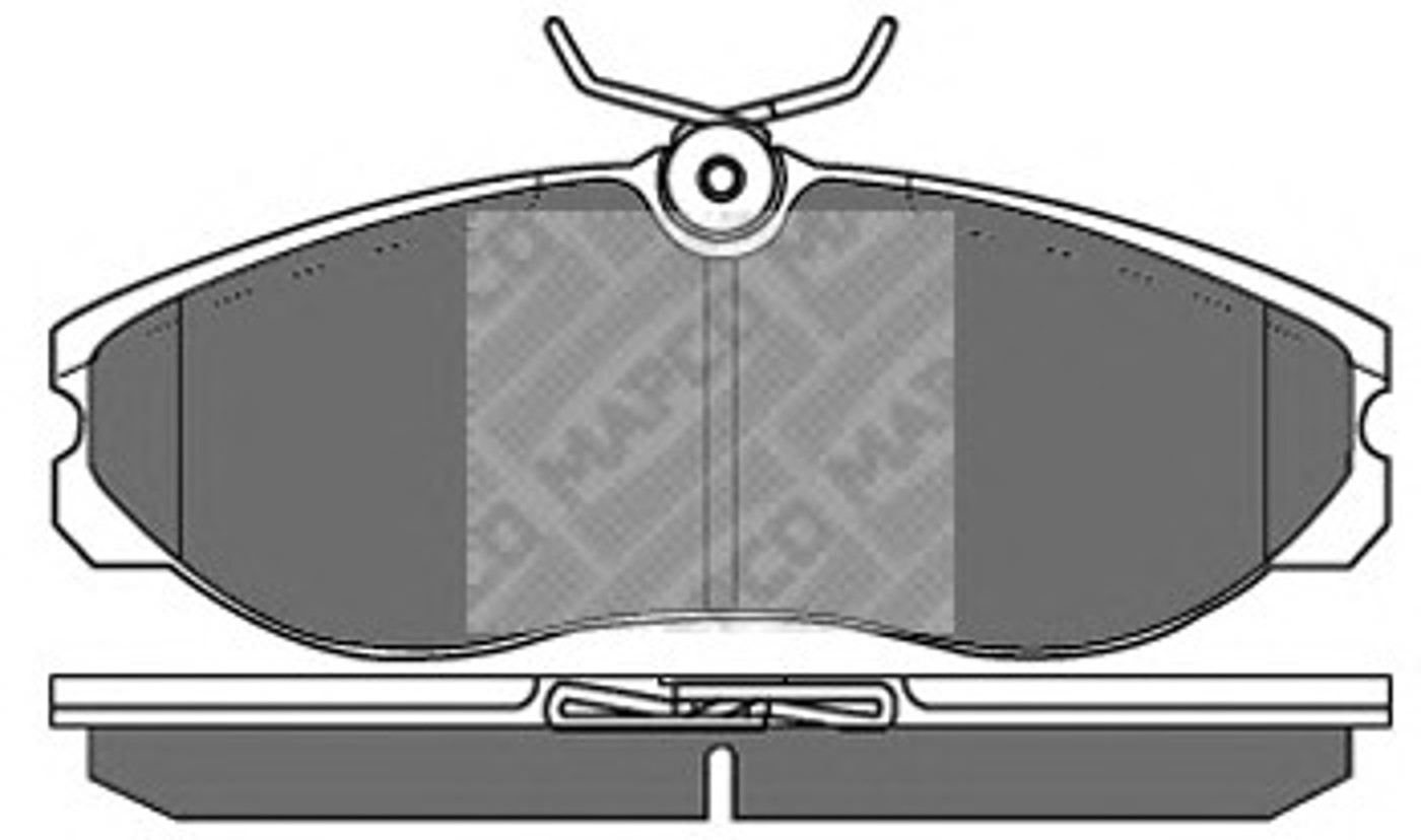 Колодки тормозные дисковые MAPCO 6724