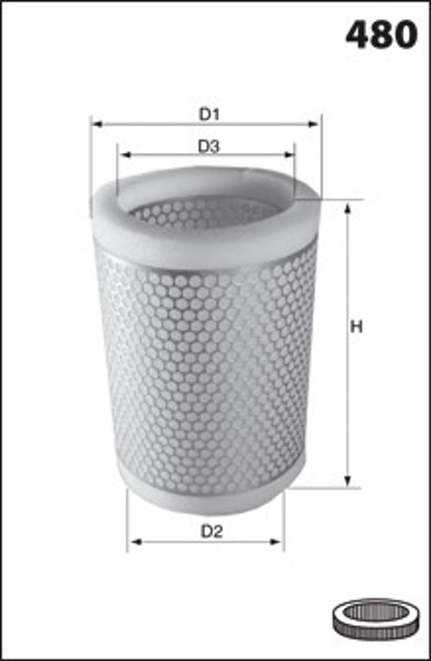 Фильтр воздушный MECAFILTER EL1589