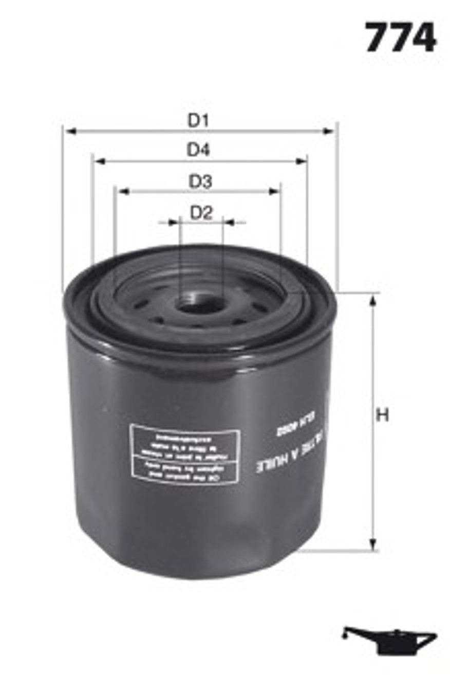 Фильтр масляный MECAFILTER ELH4122