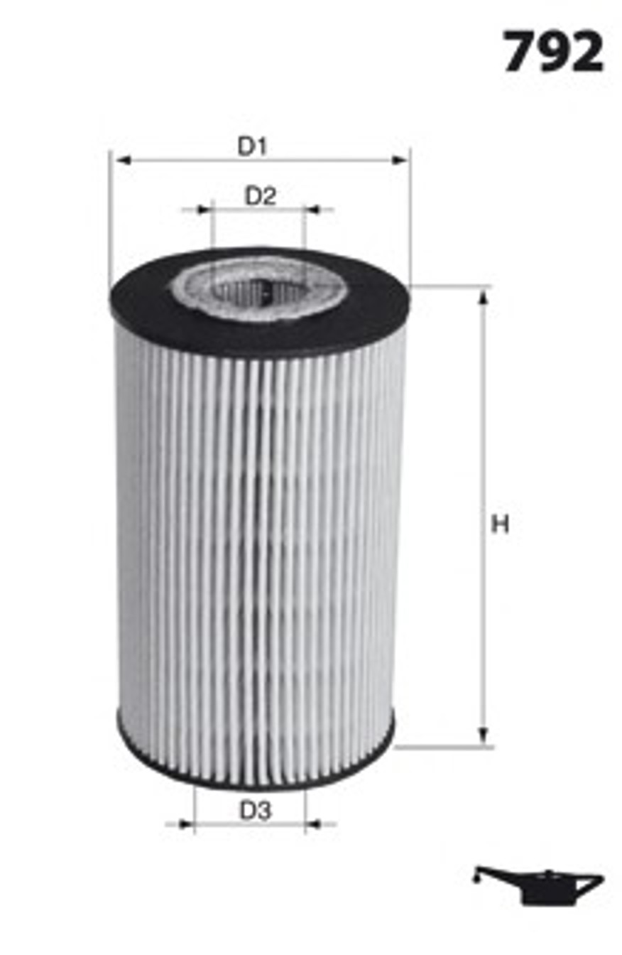 Фильтр масляный MECAFILTER ELH4303