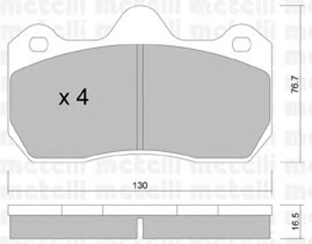 Колодки тормозные дисковые METELLI 22-0392-0