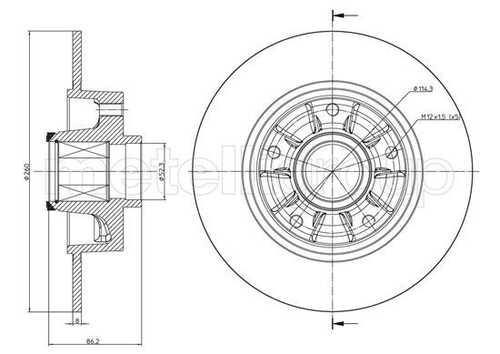 Тормозной диск METELLI 23-1241