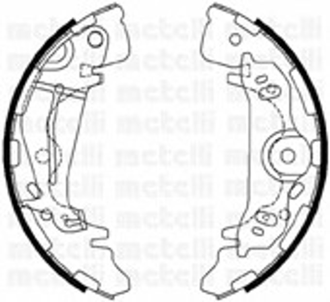 Колодки тормозные барабанные METELLI 53-0181