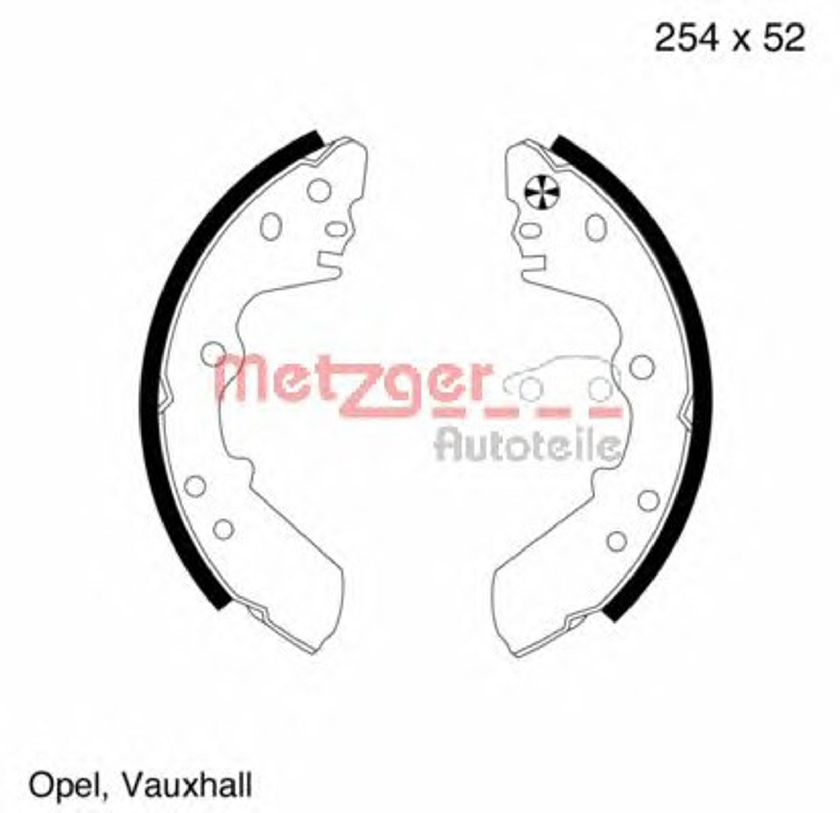 Комплект тормозных колодок METZGER MG 587