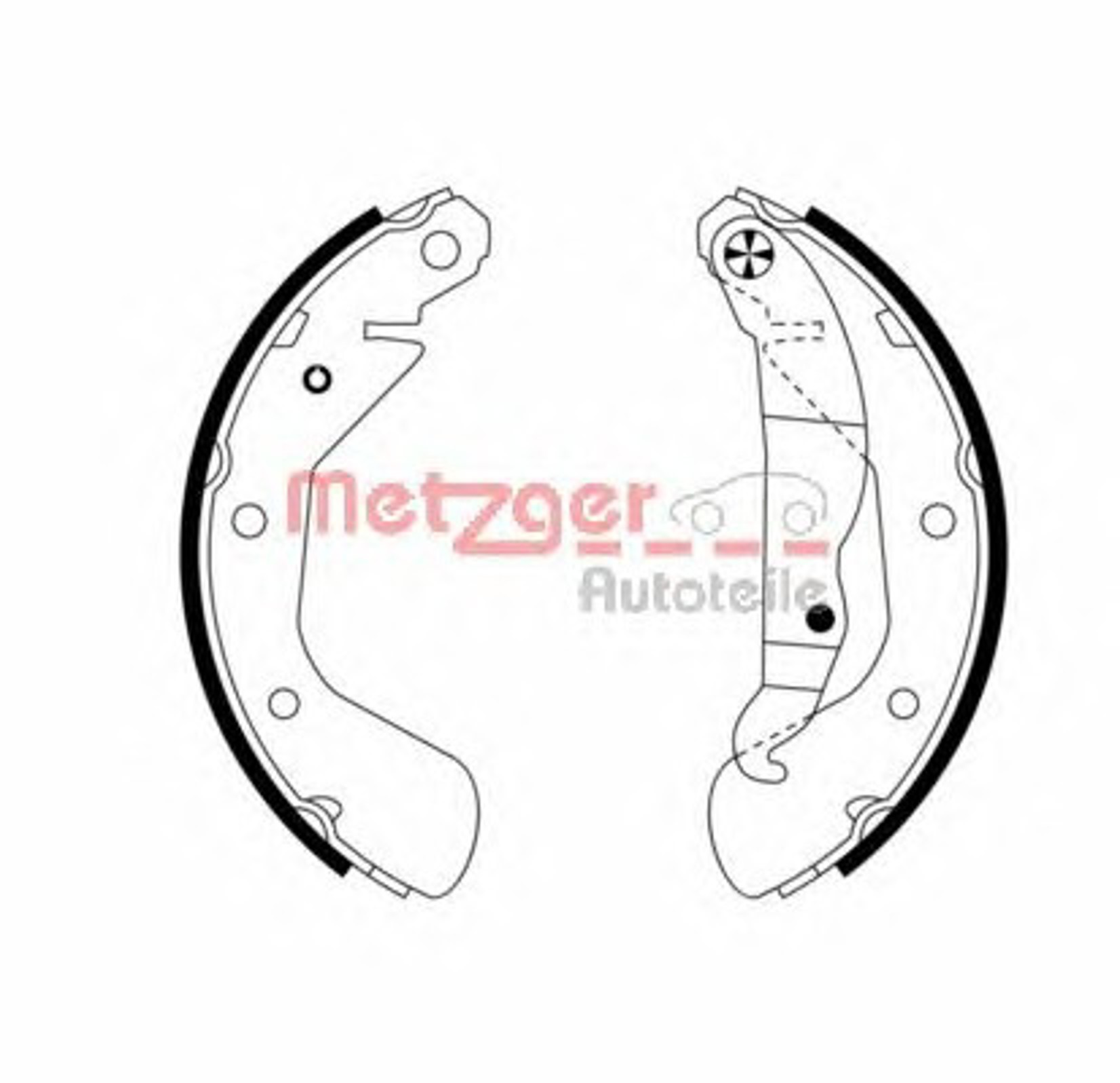 Колодки тормозные барабанные METZGER MG 952