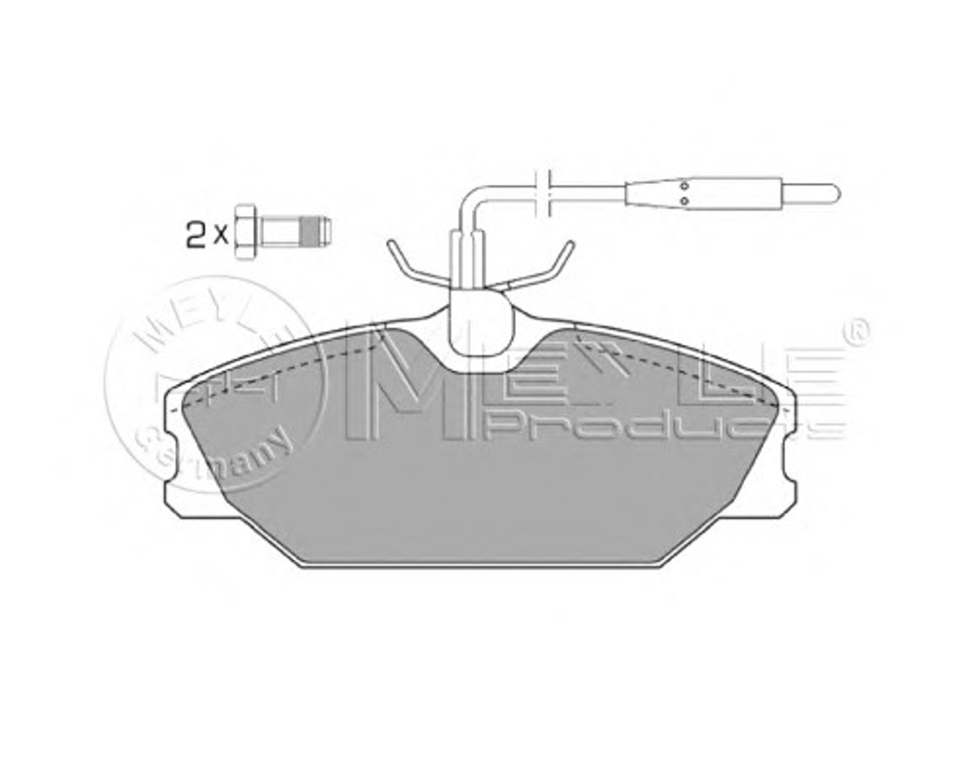 Колодки тормозные дисковые MEYLE 025 213 8818/W