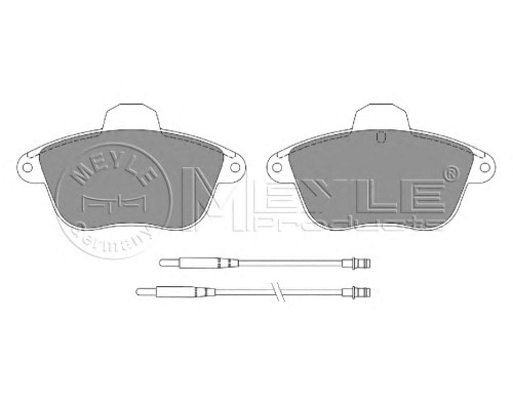 Колодки тормозные дисковые MEYLE 025 215 0417/W