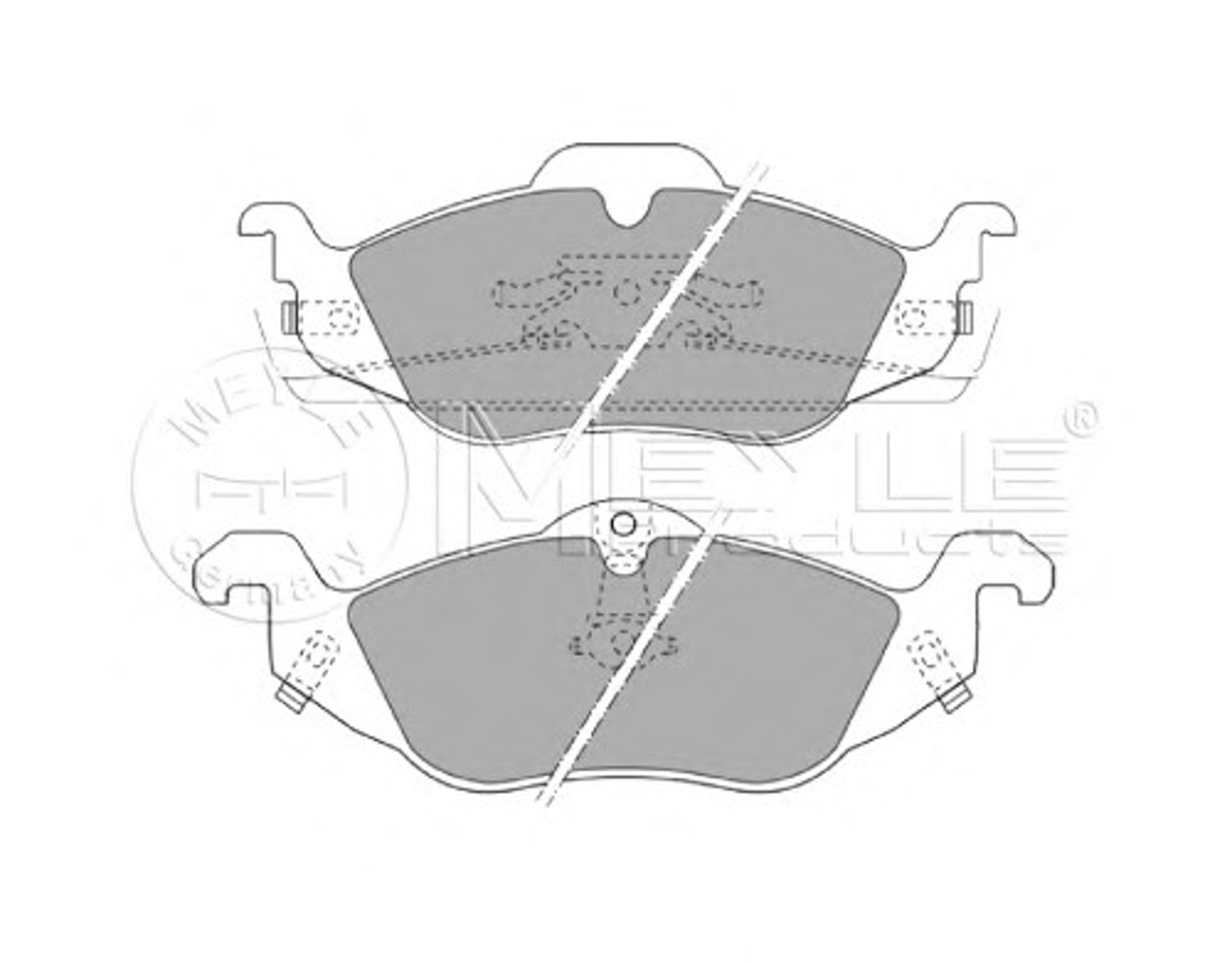 Колодки тормозные дисковые MEYLE 025 230 6317/W