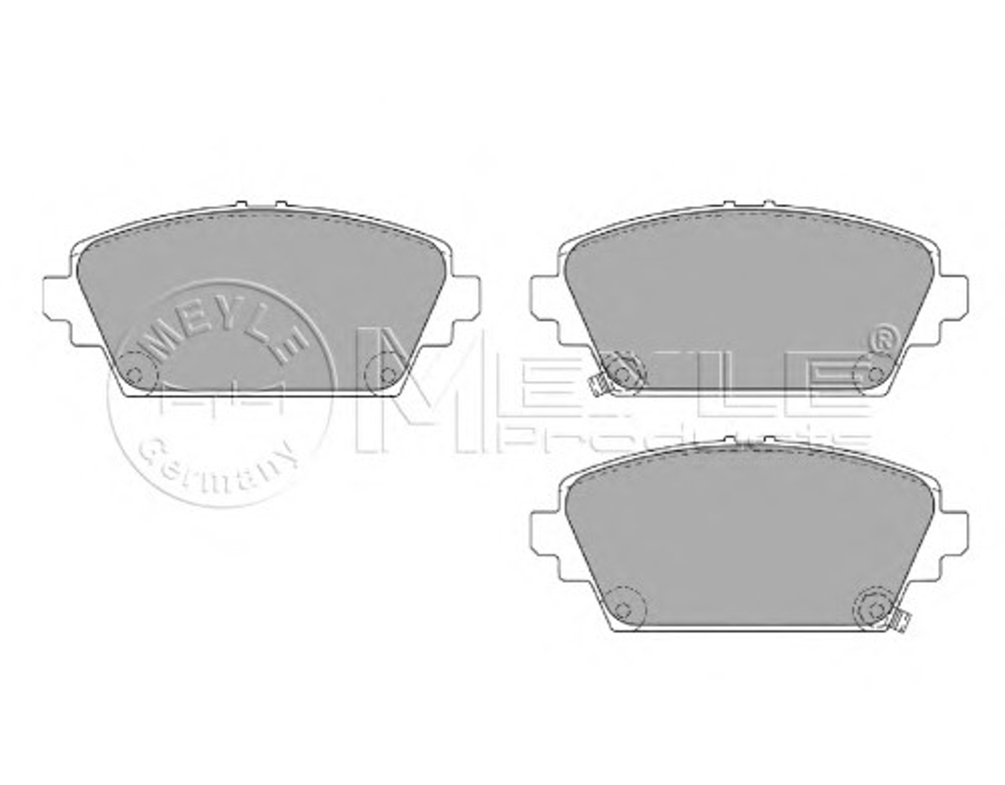 Колодки тормозные дисковые MEYLE 025 230 9416/W